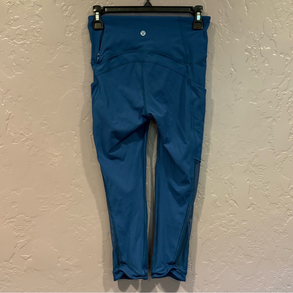 Lululemon Athletica Blue Cropped Leggings - 4
